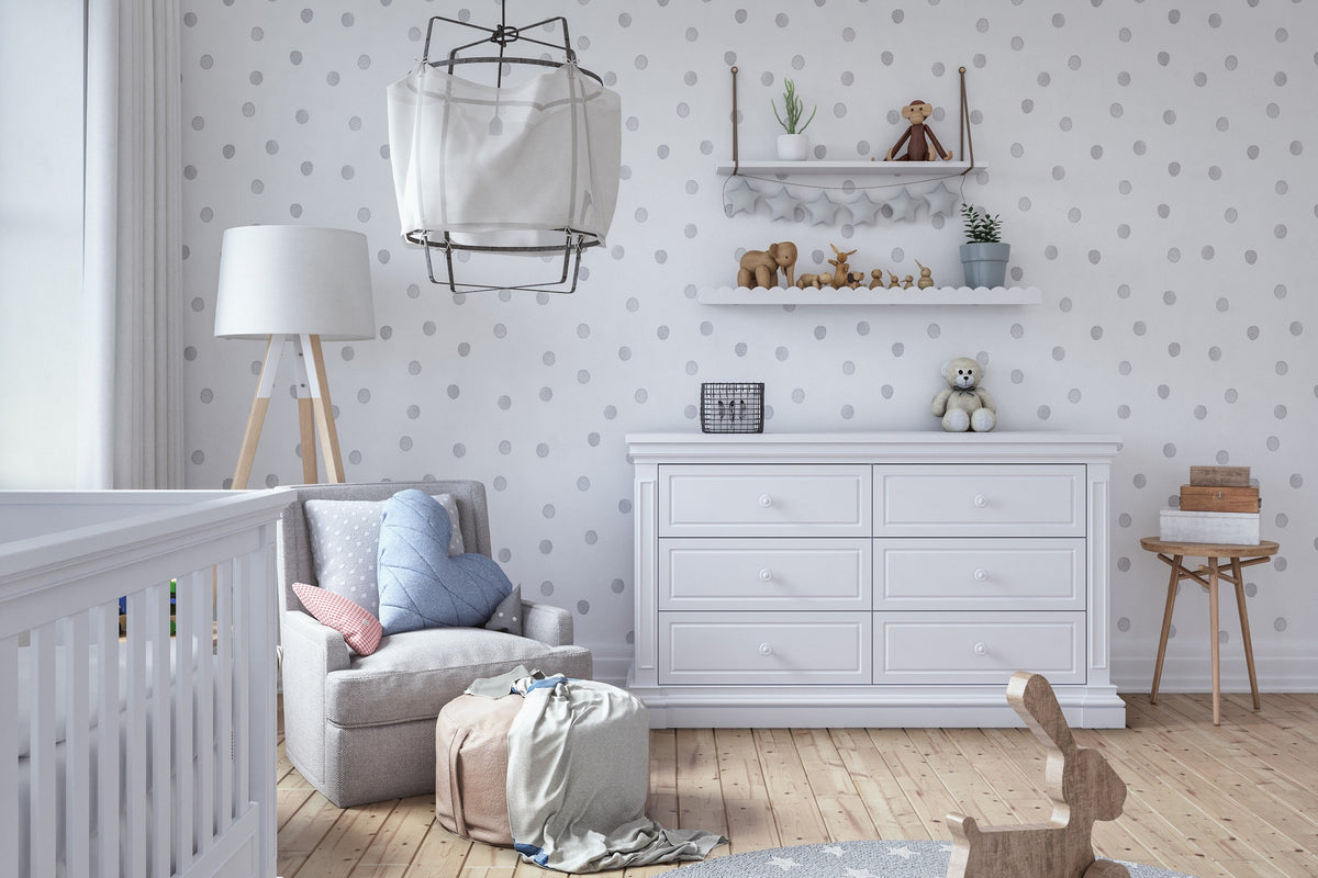 Silva Furniture Jackson Double Dresser - White Silva Furniture