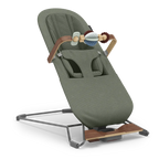 UPPAbaby Mira V2 Mira 3-in-1 Bouncer - Maddie (Green Soft Knit/Grey Frame/Walnut Wood) UPPAbaby