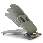 UPPAbaby Mira V2 Mira 3-in-1 Bouncer - Maddie (Green Soft Knit/Grey Frame/Walnut Wood) UPPAbaby