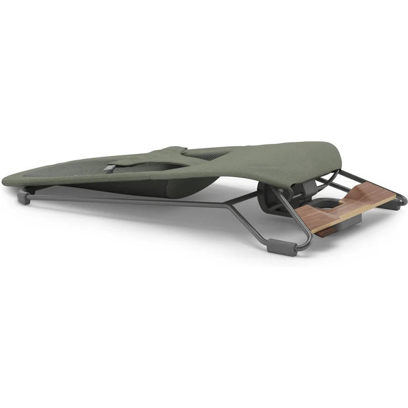 UPPAbaby Mira V2 Mira 3-in-1 Bouncer - Maddie (Green Soft Knit/Grey Frame/Walnut Wood) UPPAbaby
