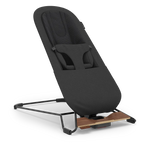 UPPAbaby Mira V2 Mira 3-in-1 Bouncer - Mason (Black Soft Knit/Black Frame/Walnut Wood) UPPAbaby
