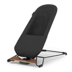 UPPAbaby Mira V2 Mira 3-in-1 Bouncer - Mason (Black Soft Knit/Black Frame/Walnut Wood) UPPAbaby