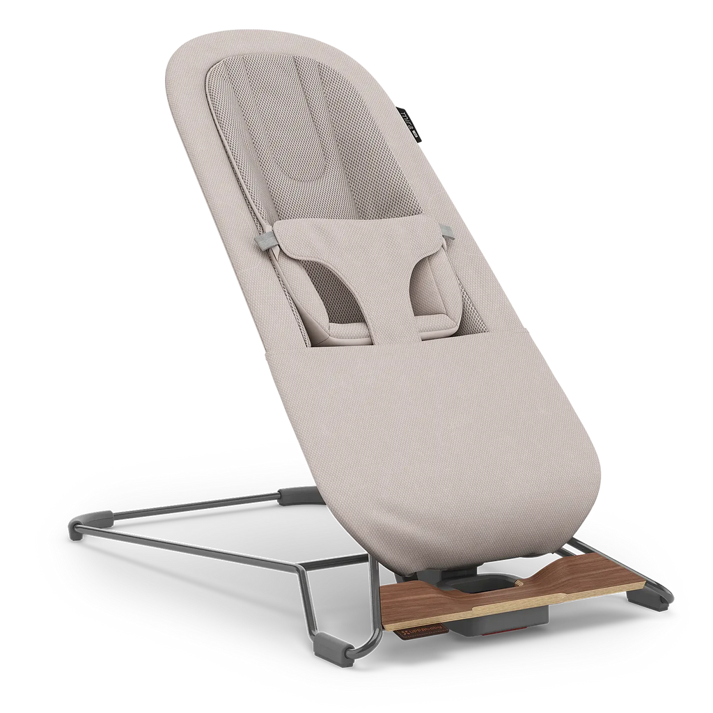 UPPAbaby Mira V2 3-in-1 Bouncer - Townsend (Beige Soft Knit/Grey Frame/Walnut Wood) UPPAbaby