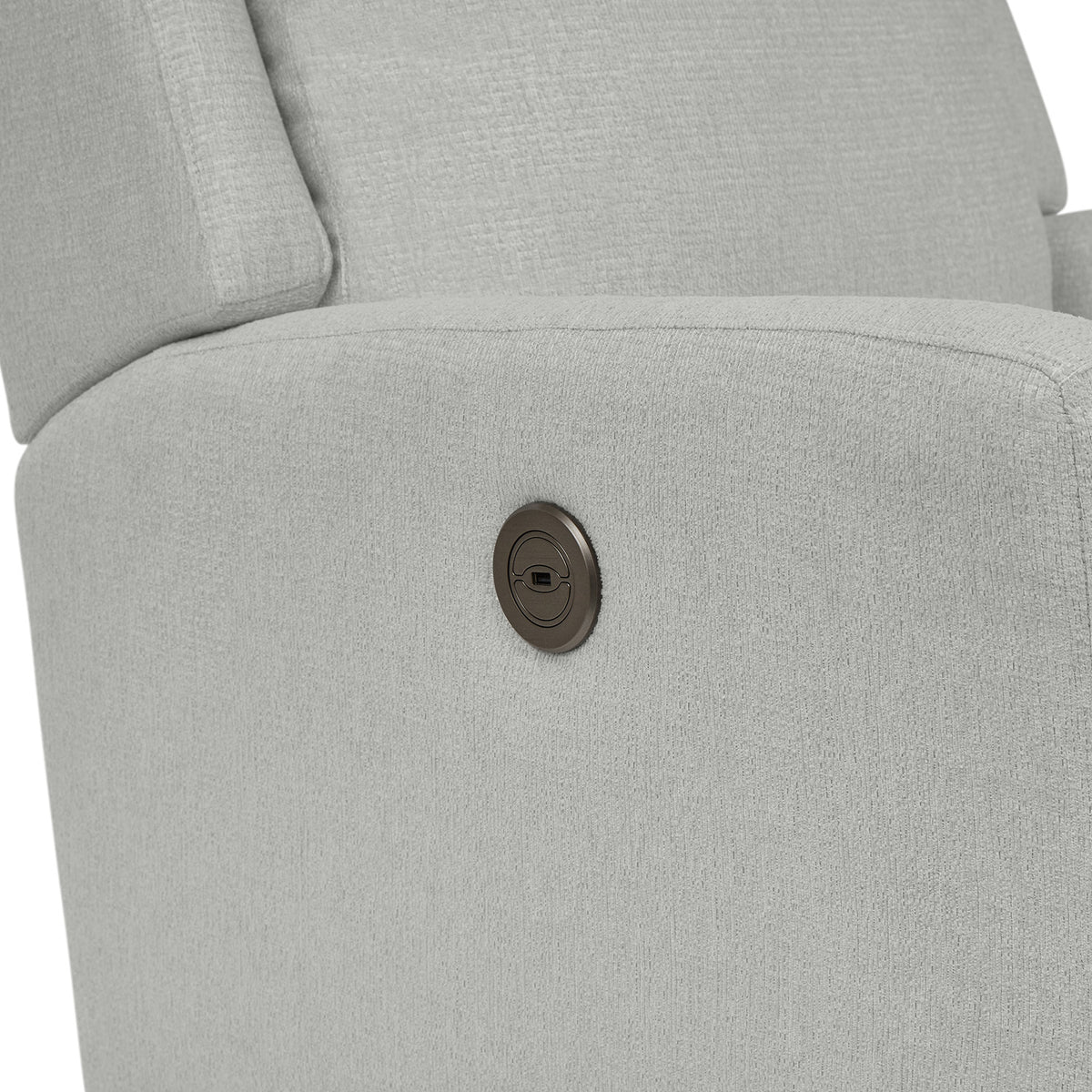 Storytime by Best Chairs Heatherly Power Swivel Glider Recliner - Cotton Best Chairs