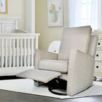 1st Chair Brisa Powered Swivel Glider Recliner - Chalky Boucle 1st Chair Nursery