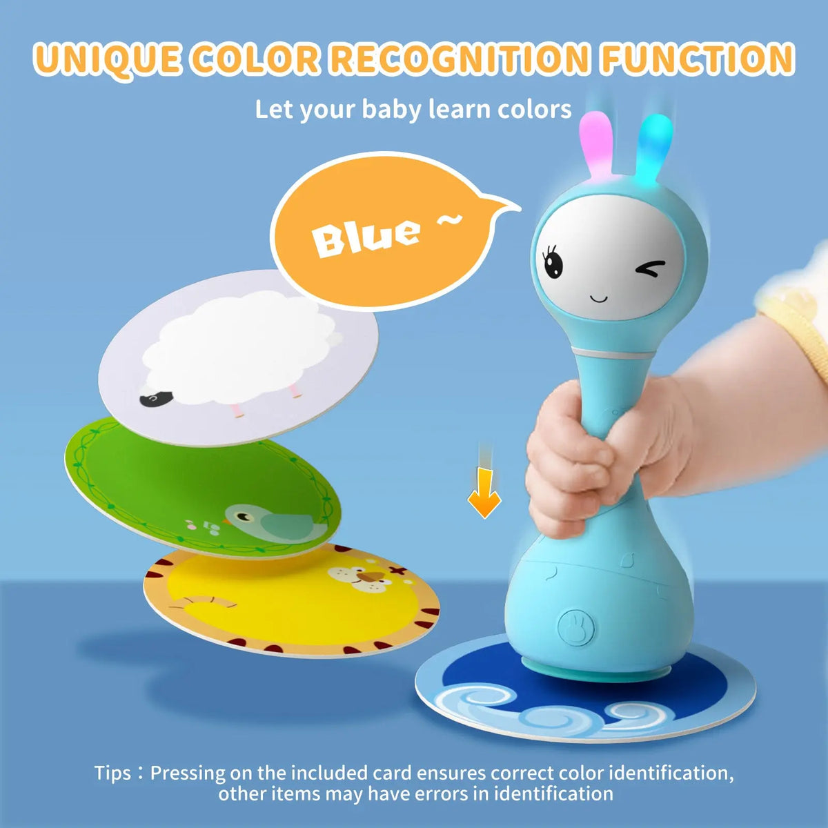 alilo Smarty Bunny Rattle - Blue Alilo