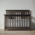 Romina Furniture Karisma Open Back Convertible Crib - Aqua Gray Romina Furniture