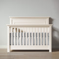 Romina Furniture Karisma Solid Back Convertible Crib - Bianco Santinato Romina Furniture