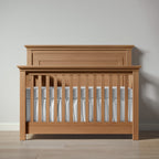 Romina Furniture Karisma Solid Back Convertible Crib - Harvest Romina Furniture