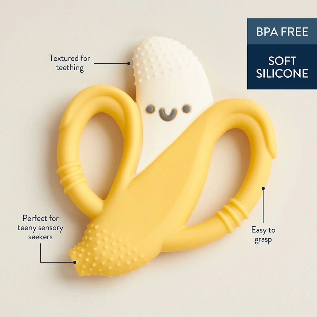 Itzy Ritzy Chew Crew™ Silicone Handle Teether - Banana Itzy Ritzy