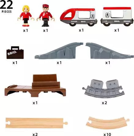 Brio World Starter Travel Train Set Brio