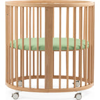 Stokke Sleepi Mini Fitted Sheet V3 - Sage Green Map Stokke