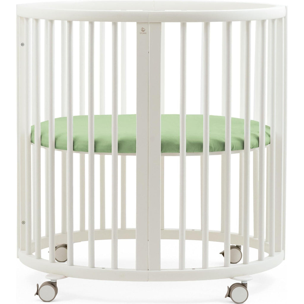 Stokke Sleepi Mini Fitted Sheet V3 - Sage Green Map Stokke