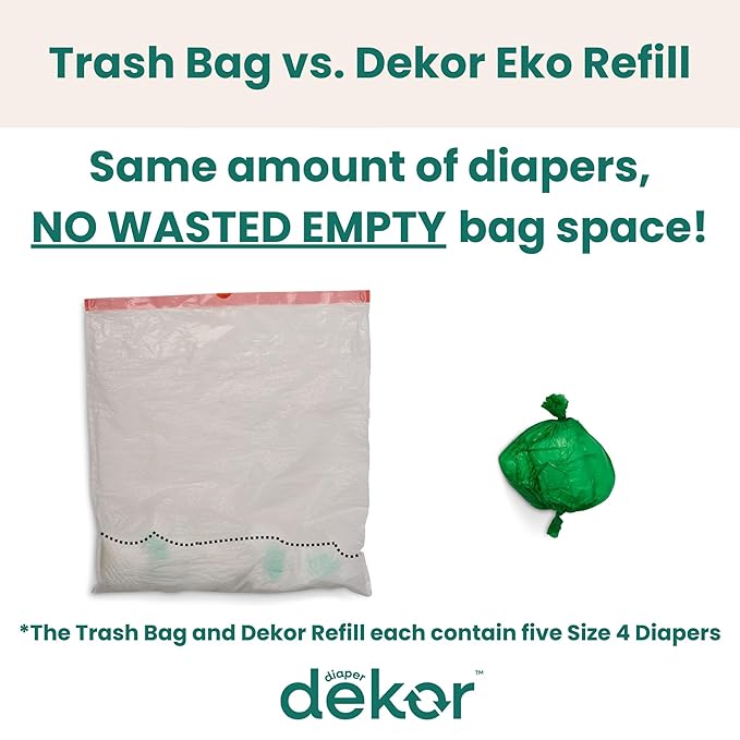 Diaper Dekor Eko Plus Diaper Pail - White Regal Lager