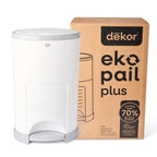 Diaper Dekor Eko Plus Diaper Pail - White Regal Lager