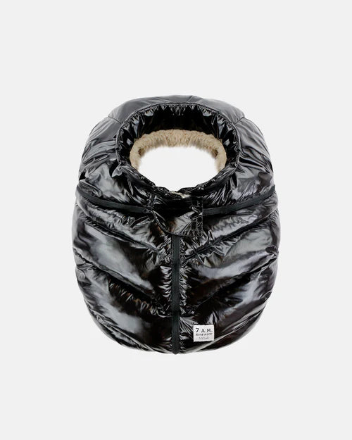 7am Enfant Car Seat Cocoon - Black Polar (0-12M) 7 a.m. Enfant