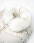 7 AM Car Seat Cocoon - Tundra Heather Biege Faux Fur (0-12M) 7 a.m. Enfant