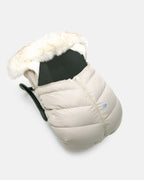 7 AM Car Seat Cocoon - Tundra Heather Biege Faux Fur (0-12M) 7 a.m. Enfant
