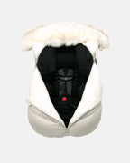 7 AM Car Seat Cocoon - Tundra Heather Biege Faux Fur (0-12M) 7 a.m. Enfant