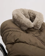 7AM Enfant Car Seat Cocoon Helsinki - Moss Brown Faux Fur (0-12M)