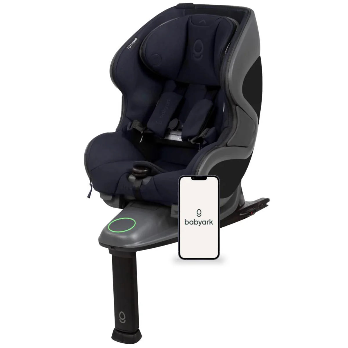 babyark Convertible Car Seat (Smart) - Charcoal Grey/Midnight Blue babyark