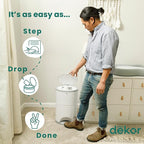Diaper Dekor Eko Plus Diaper Pail - White Regal Lager