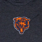 Chicago Bears Inspired Onesie, Striped Sleeve 6-12 Galt Baby