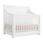 Appleseed Rowan Flat Top Convertible Crib - White Appleseed