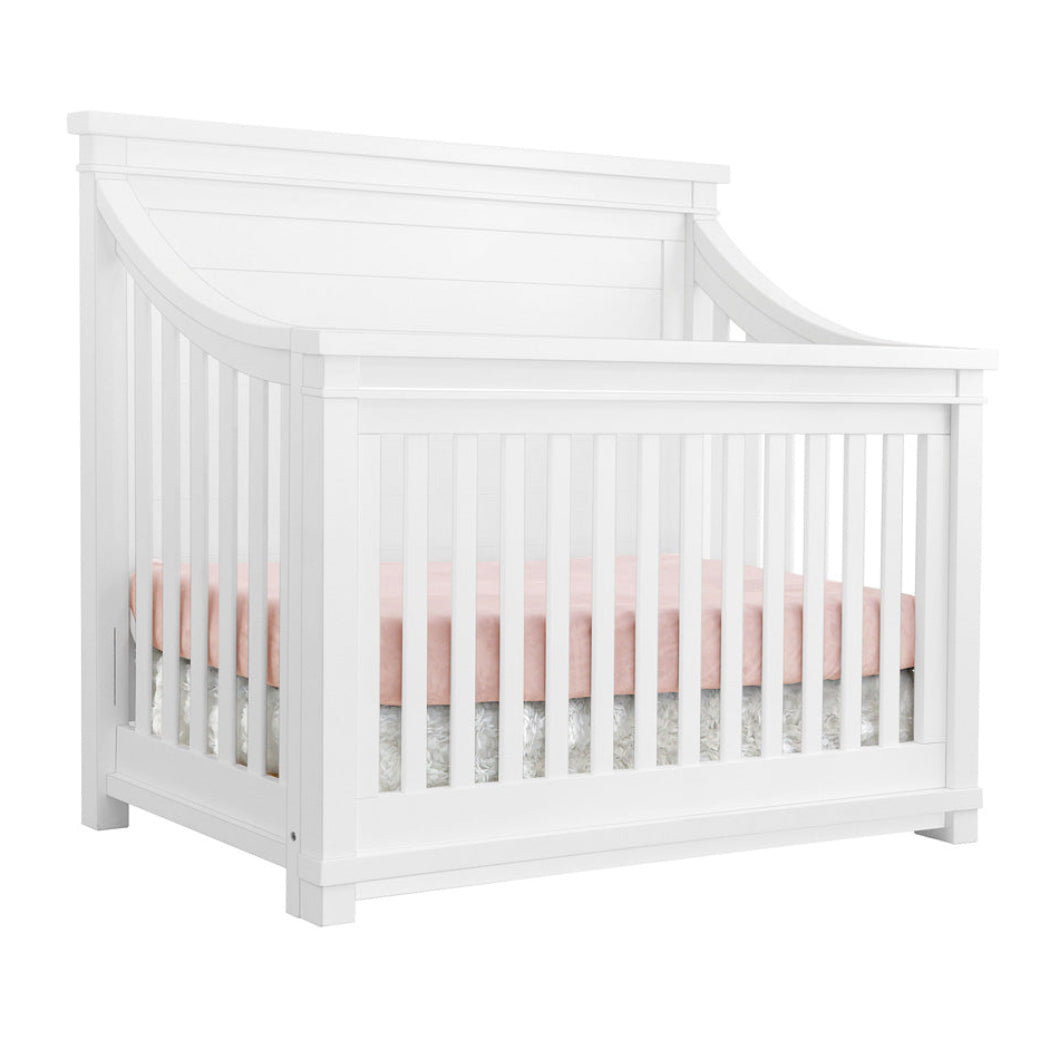 Appleseed Rowan Flat Top Convertible Crib - White Appleseed