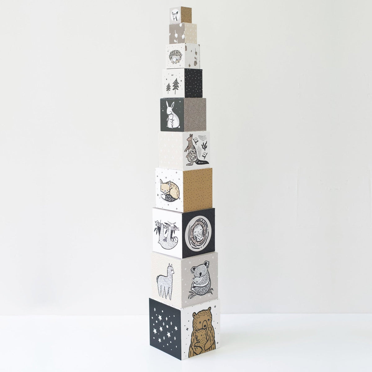 Wee Gallery Nesting Blocks - Baby Animals Wee Gallery