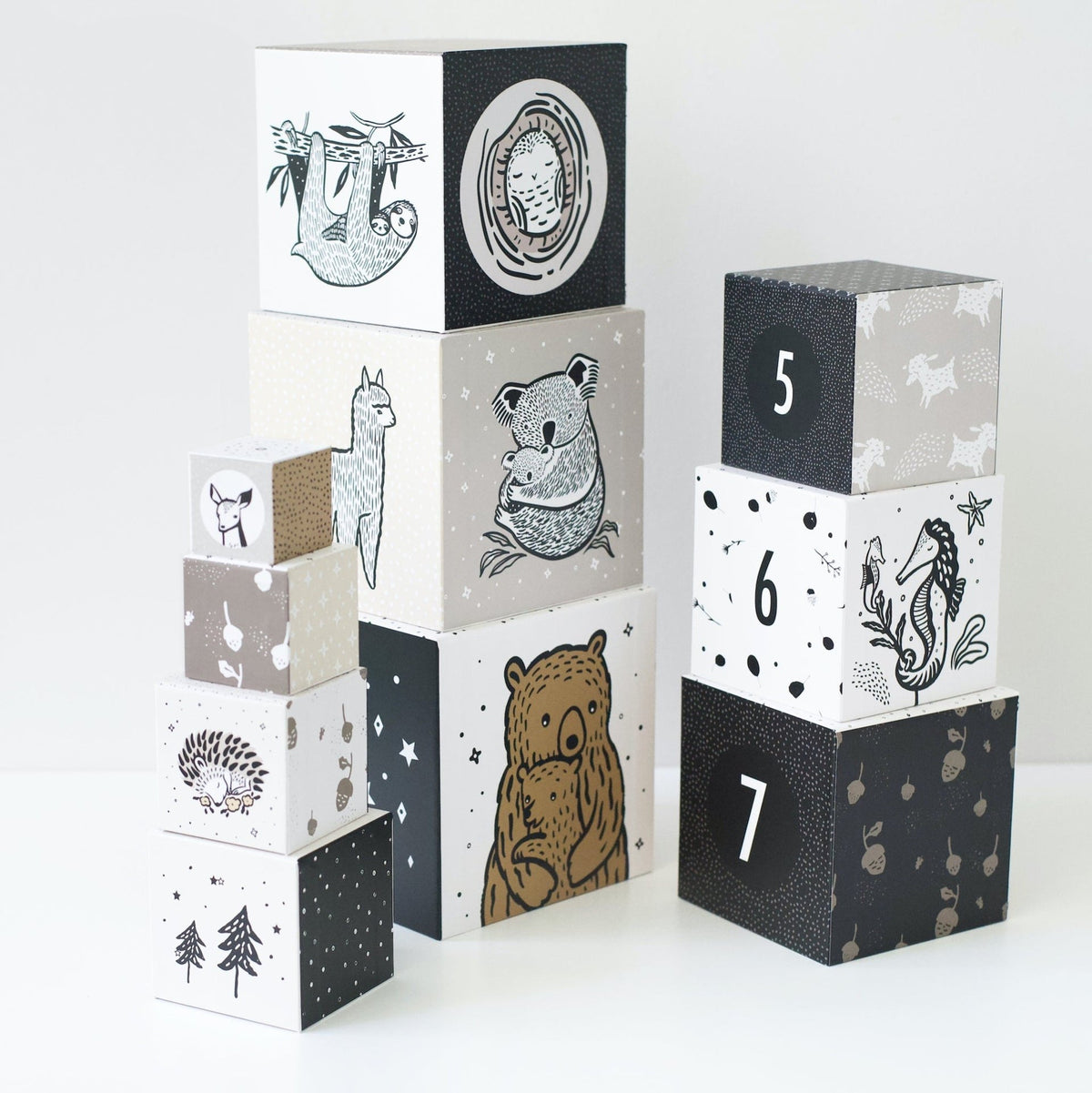 Wee Gallery Nesting Blocks - Baby Animals Wee Gallery