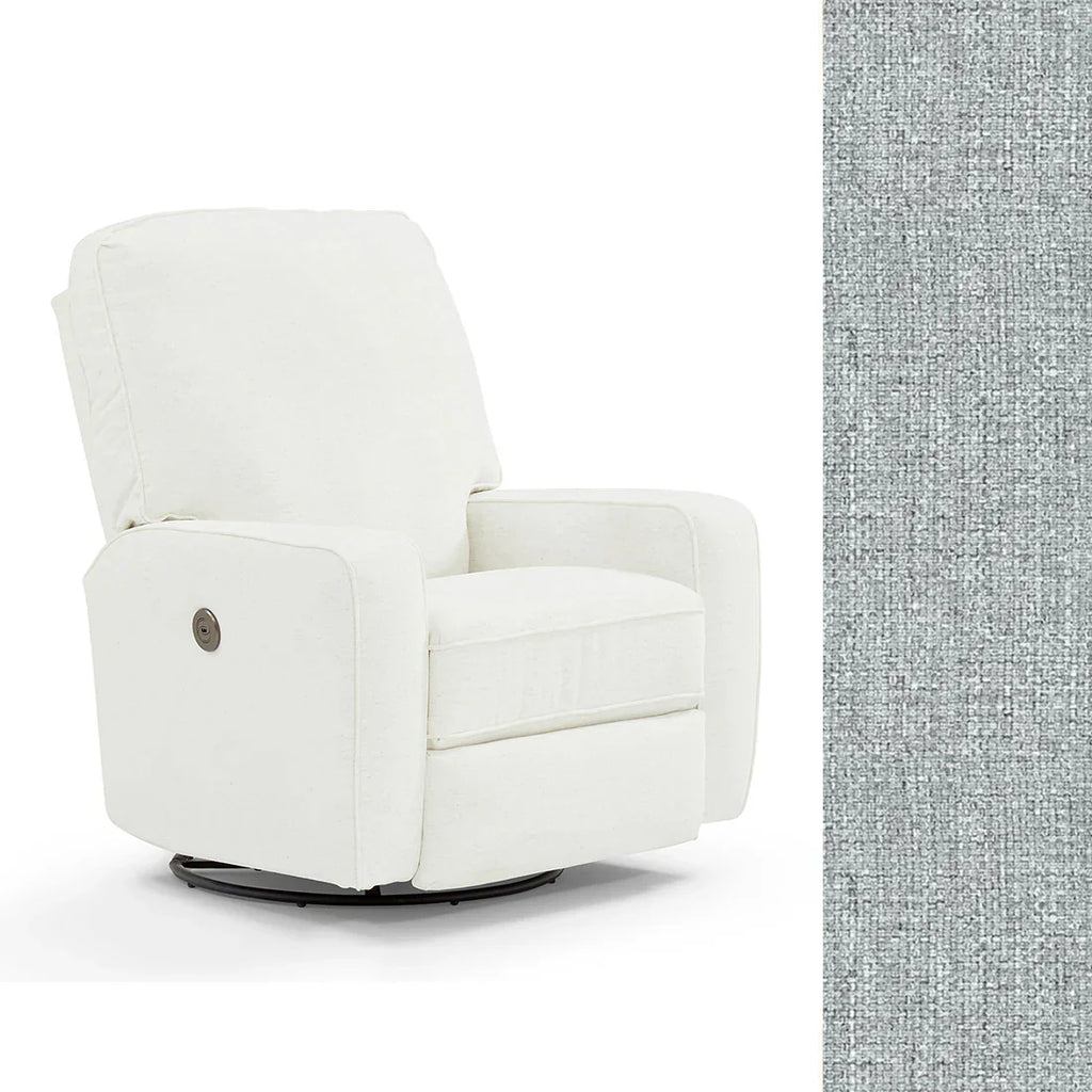 Storytime by Best Chairs Bilana Swivel Glider Recliner - Dove (21553B) Best Chairs