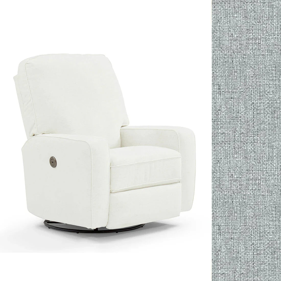 Storytime by Best Chairs Bilana Swivel Glider Recliner - Dove (21553B) Best Chairs