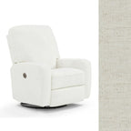 Storytime by Best Chairs Bilana Power Swivel Glider Recliner - Snow (28567) Best Chairs