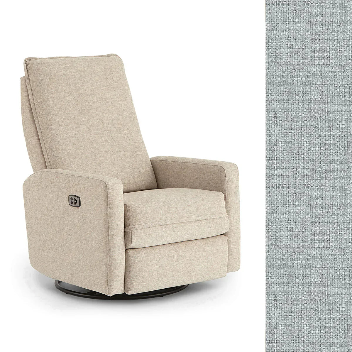 Storytime by Best Chairs Calli Power Swivel Glider Recliner - Dove (21553B) Best Chairs