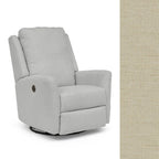 Storytime by Best Chairs Heatherly Swivel Glider Recliner - Eggshell (28569) Best Chairs
