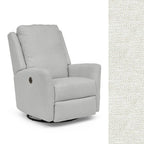 Storytime by Best Chairs Heatherly Swivel Glider Recliner - Snow (21557) Best Chairs