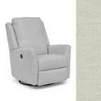 Storytime by Best Chairs Heatherly Swivel Glider Recliner - Snow (28567) Best Chairs