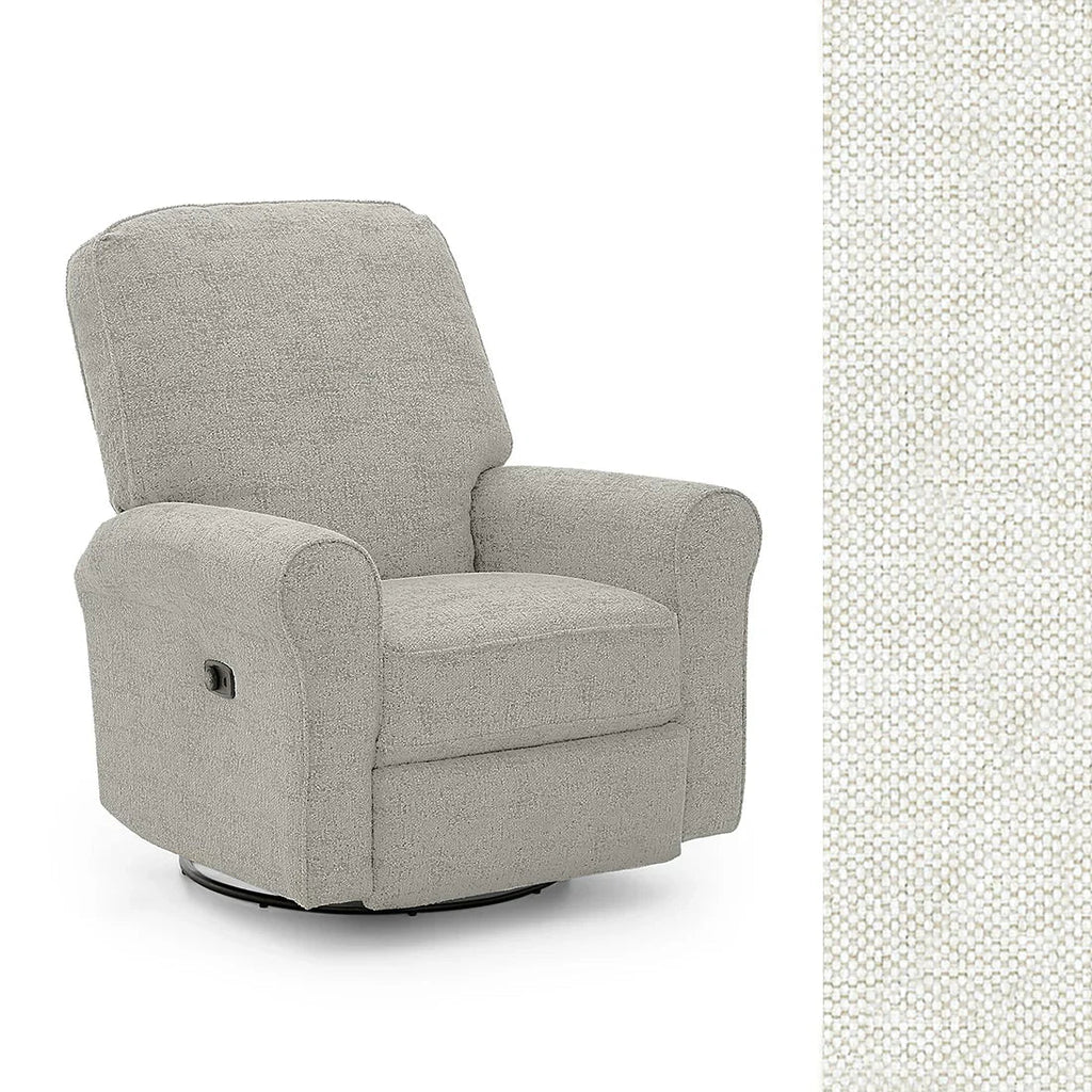 Storytime by Best Chairs Josey Power Swivel Glider Recliner - Snow (Snow 21557) Best Chairs