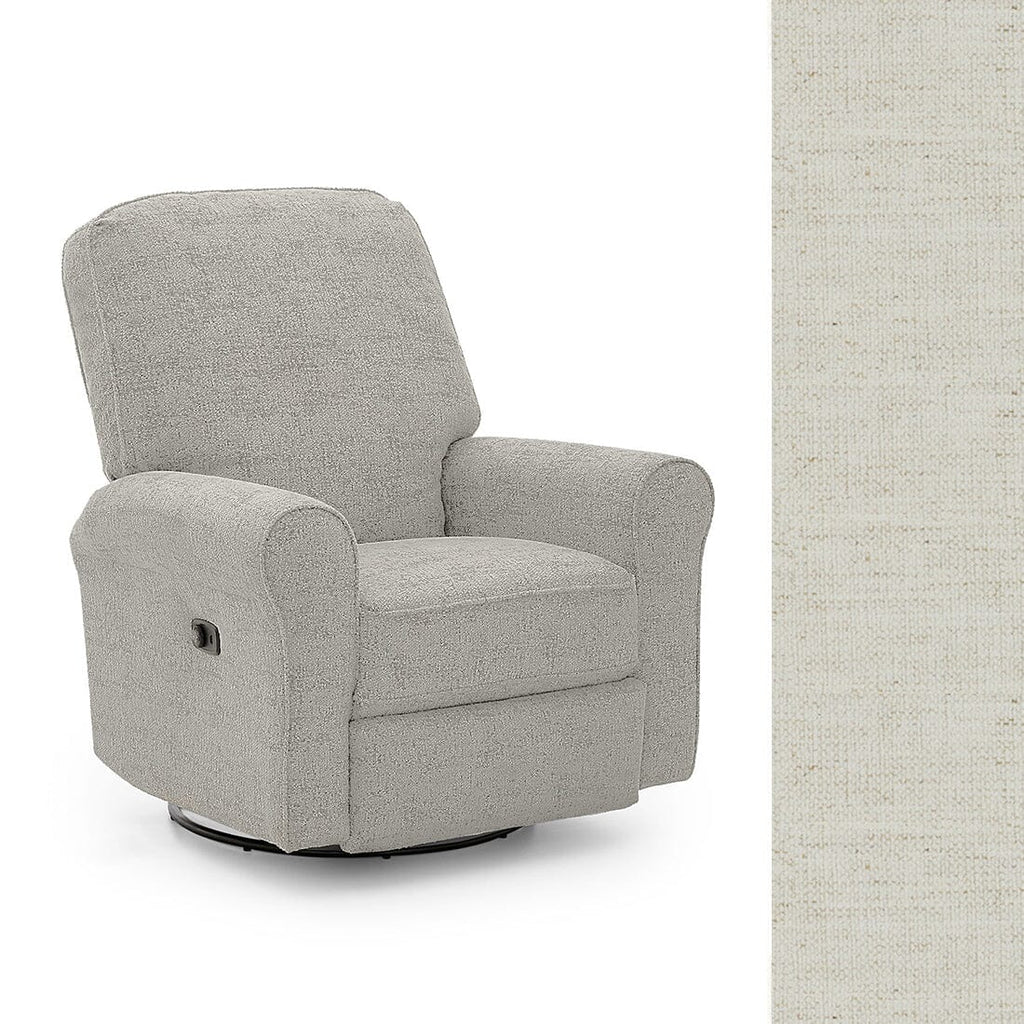 Storytime by Best Chairs Josey Power Swivel Glider Recliner - Snow (Snow 28567) Best Chairs