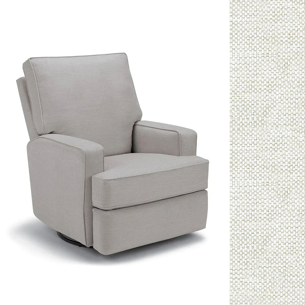 Storytime by Best Chairs Kersey Power Swivel Recliner - Snow (21557) Best Chairs