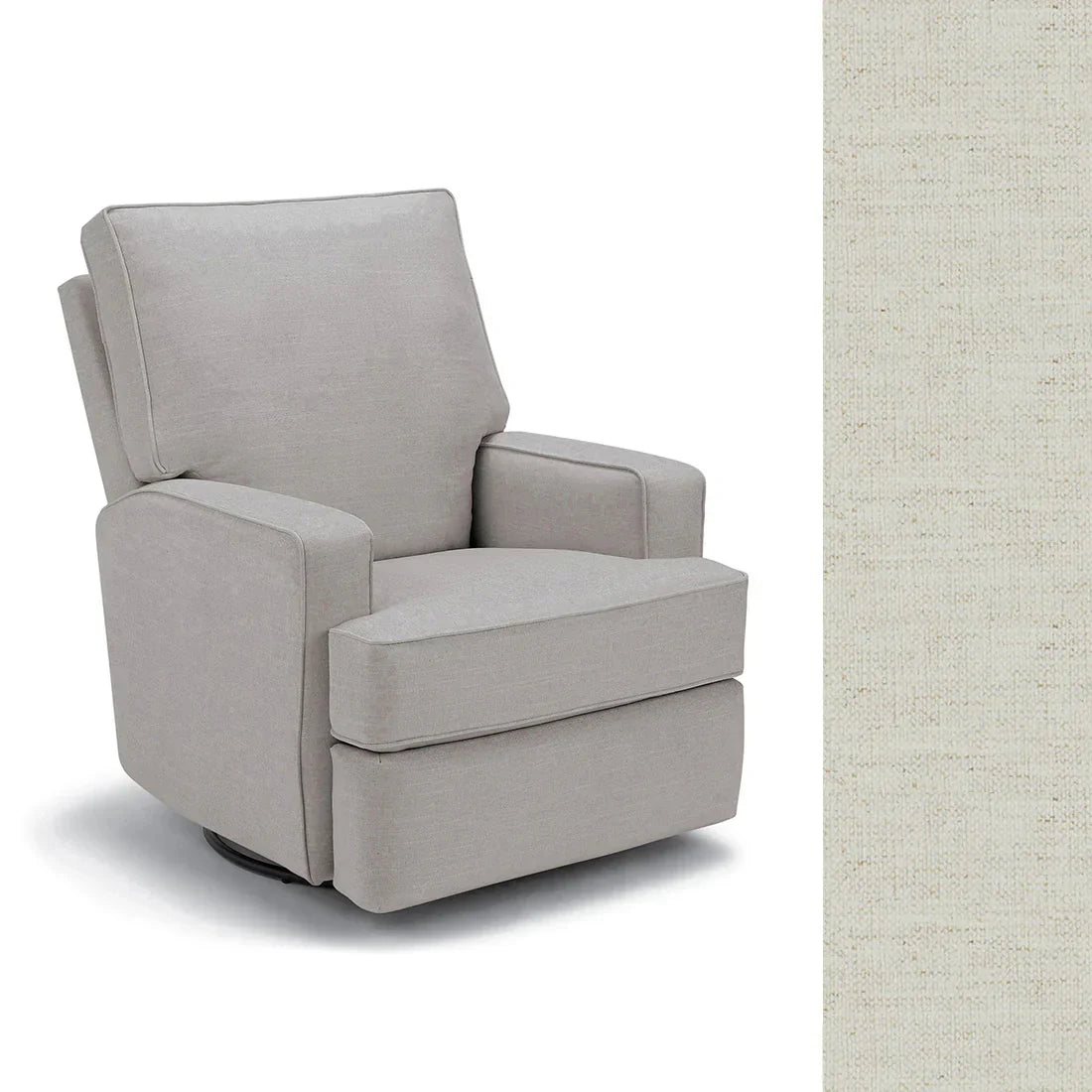 Storytime by Best Chairs Kersey Power Swivel Recliner - Snow (28567) Best Chairs