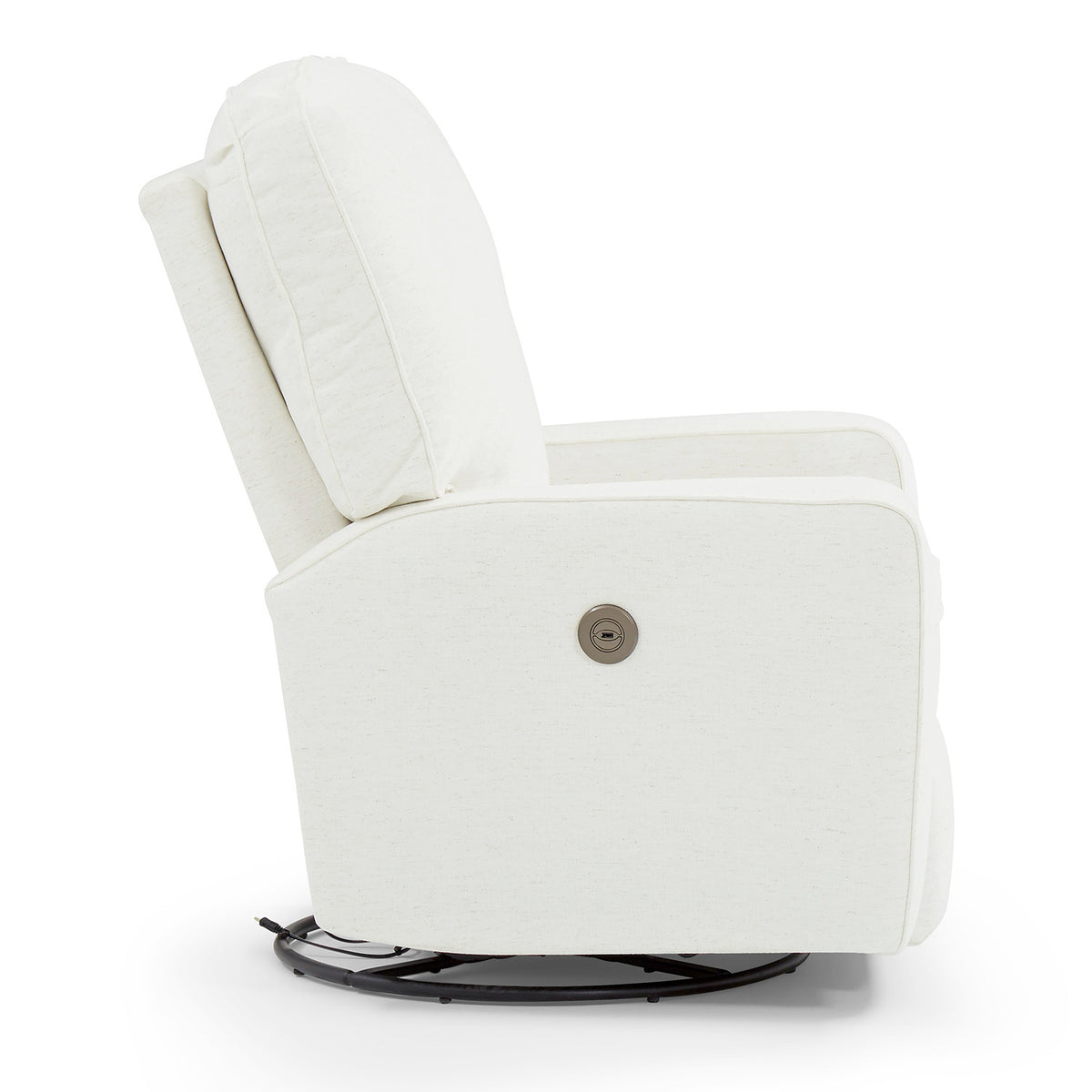 Storytime by Best Chairs Bilana Power Swivel Glider Recliner - Snow (28567) Best Chairs
