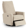 Storytime by Best Chairs Calli Power Swivel Glider Recliner - Snow (28567) Best Chairs