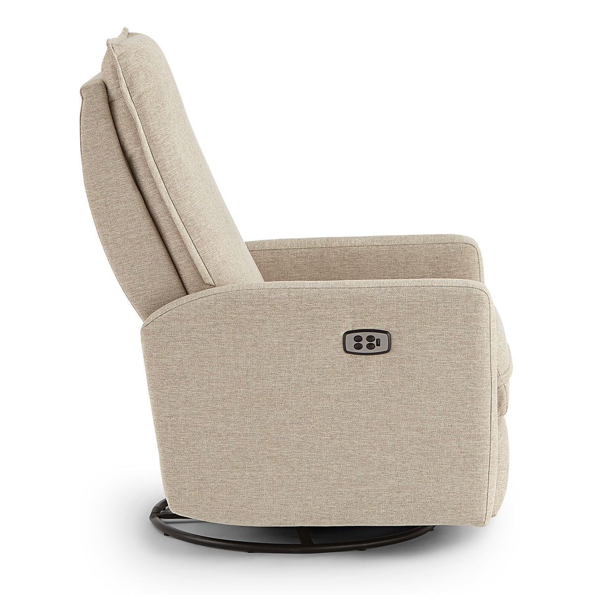 Storytime by Best Chairs Calli Power Swivel Glider Recliner - Snow (28567) Best Chairs