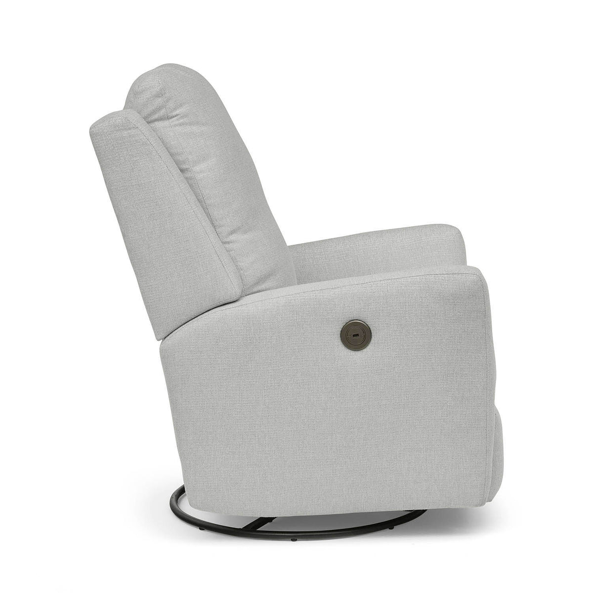Storytime by Best Chairs Heatherly Swivel Glider Recliner - Snow (28567) Best Chairs