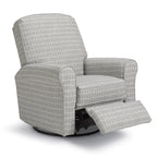 Storytime by Best Chairs Josey Power Swivel Glider Recliner - Snow (Snow 28567) Best Chairs