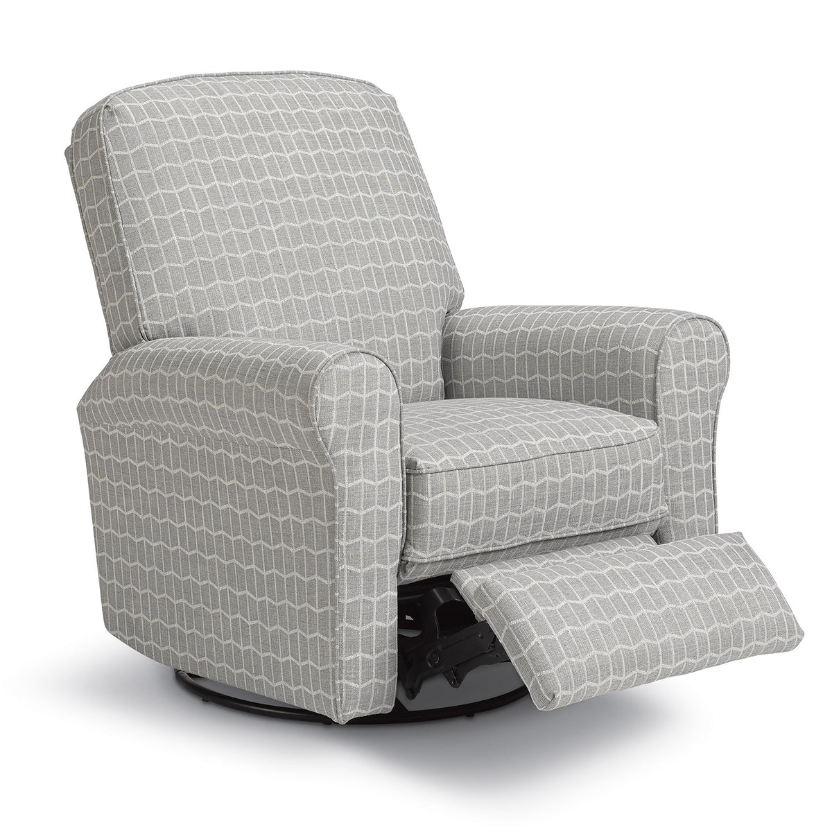 Storytime by Best Chairs Josey Power Swivel Glider Recliner - Snow (Snow 28567) Best Chairs