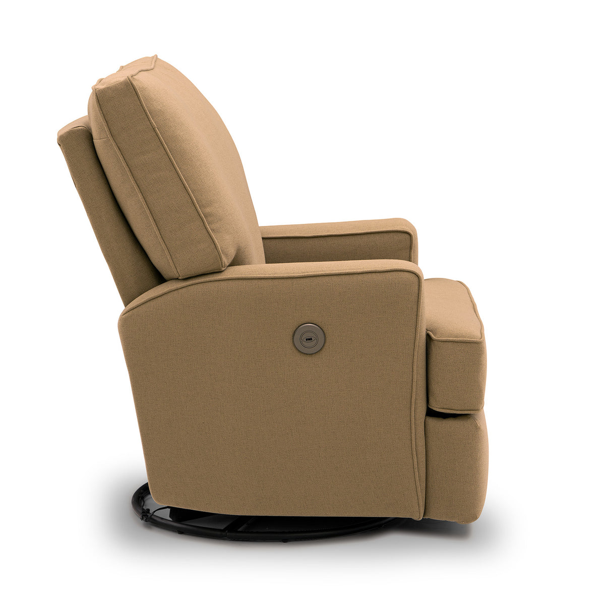 Storytime by Best Chairs Kersey Power Swivel Recliner - Snow (28567) Best Chairs