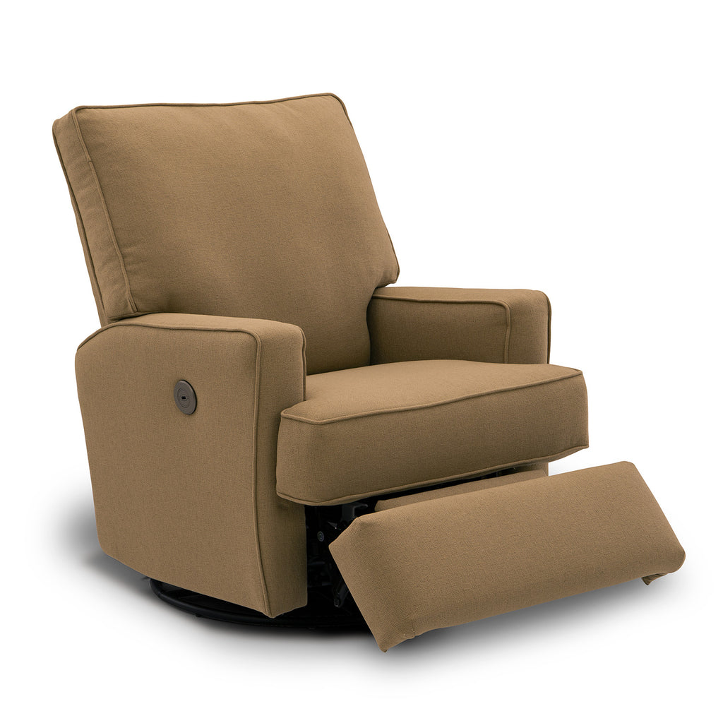 Storytime by Best Chairs Kersey Power Swivel Recliner - Snow (28567) Best Chairs